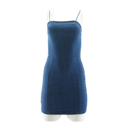 Navy Solid Mini Dress
