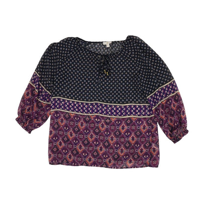 Multi Floral 3/4 Sleeve Blouse