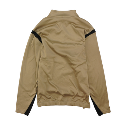 Khaki Solid 1/4 Zip Pullover