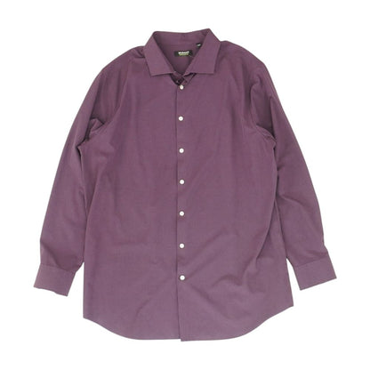 Purple Tall Solid Long Sleeve Button Down