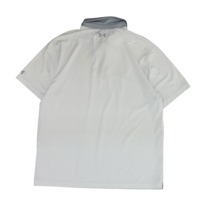 White Chevron Short Sleeve Polo