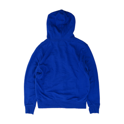 Blue Solid Hoodie Pullover