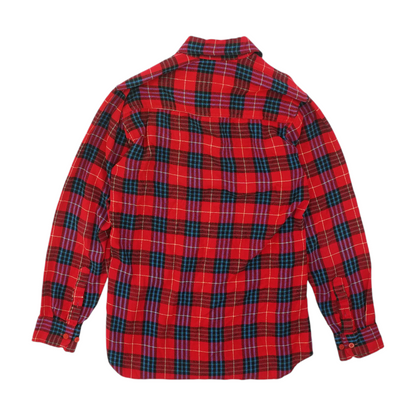 Vintage Red Plaid Flannel Button Down