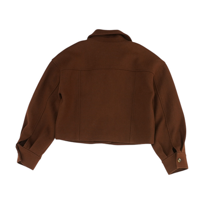 Brown Solid Jacket