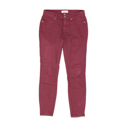 Burgundy Solid Chino Pants