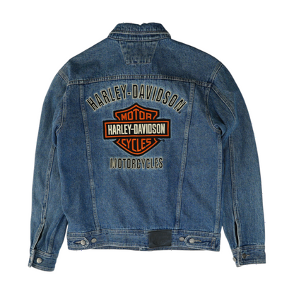 Blue Solid Denim Jacket