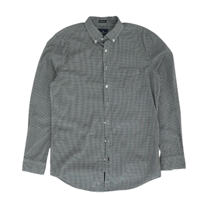 Black Check Long Sleeve Button Down