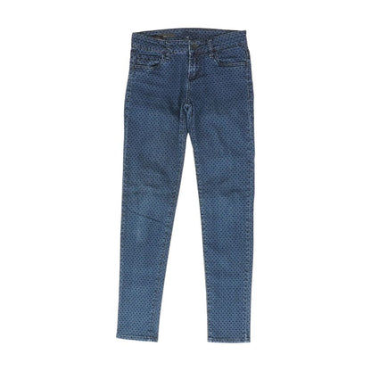 Navy Polka Dot Skinny Leg Jeans