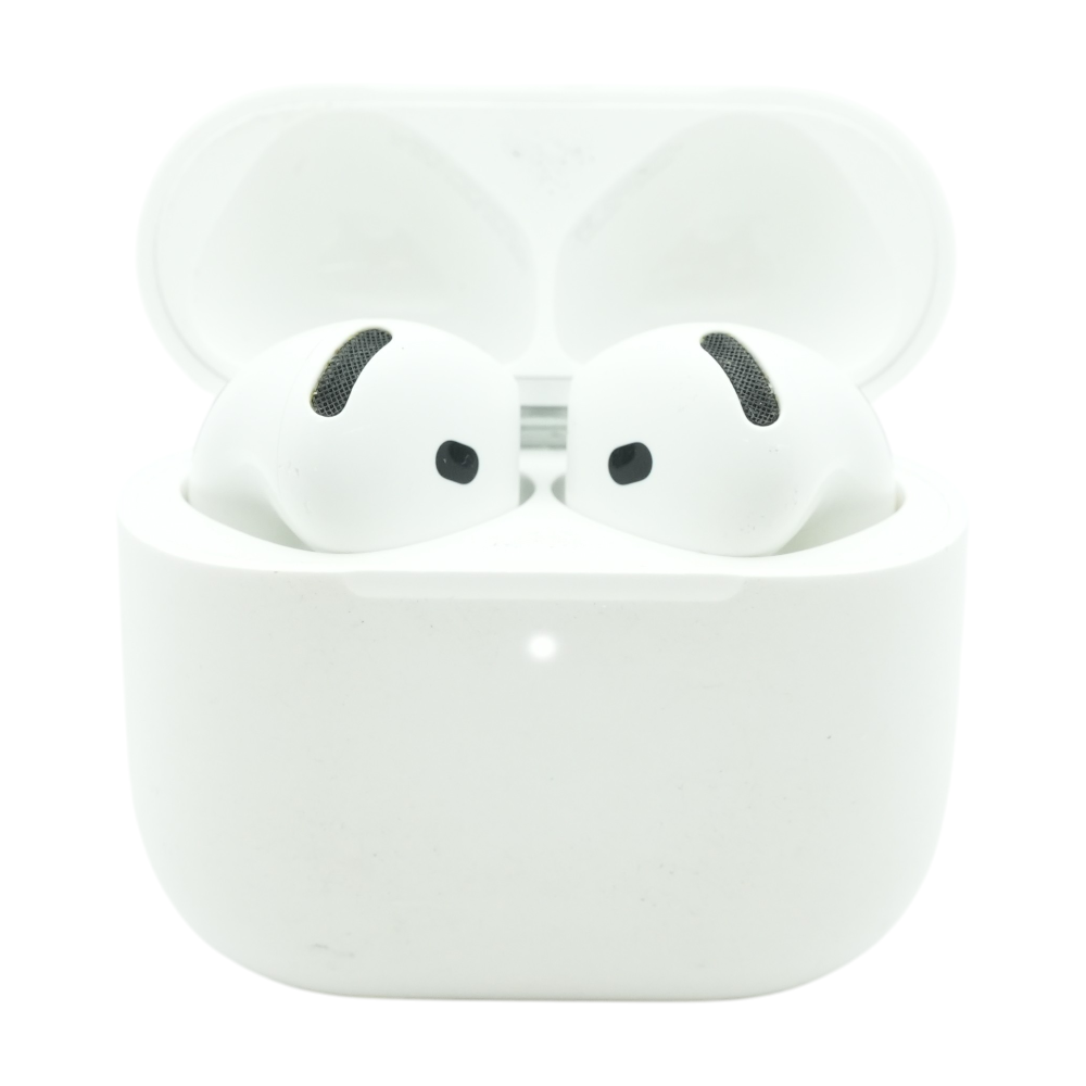 White AirPods 4 with Active Noise Cancellation Wireless Earbuds