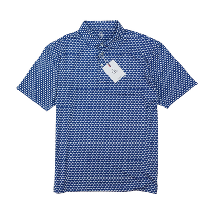 Blue Print Short Sleeve Polo
