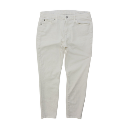 White Tapered Jeans