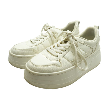 Platform White Low Top Athletic Shoes