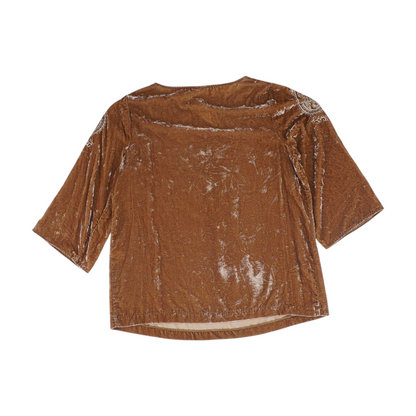 Brown Paisley Blouse