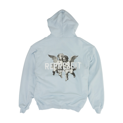 Blue Graphic Hoodie Pullover
