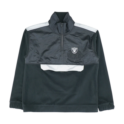 Black Las Vegas Raiders Solid 1/4 Zip Pullover