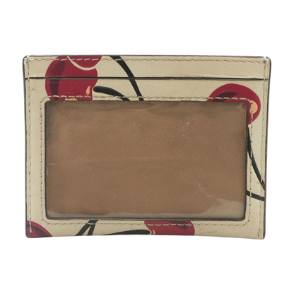 Beige Card Case Wallet