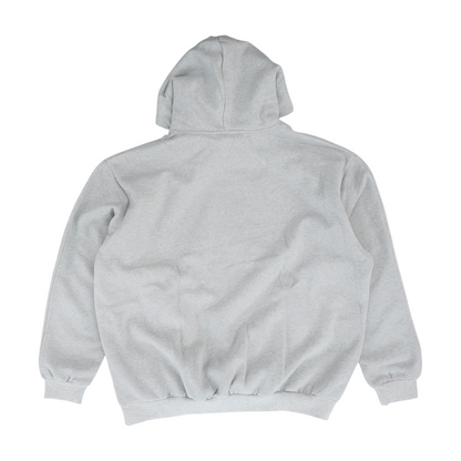 Gray Solid Hoodie Pullover