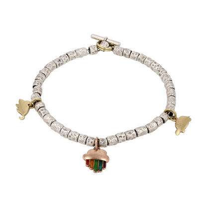 Sterling Silver Beaded Bracelet