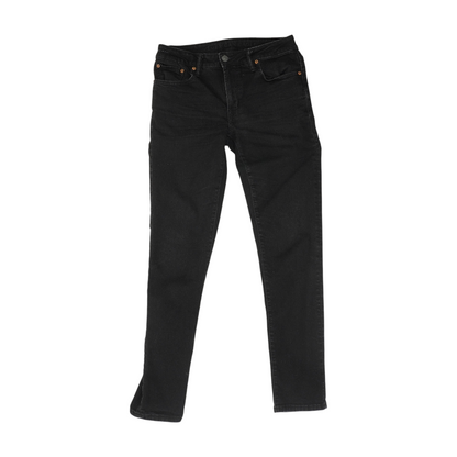Black Solid Skinny Jeans