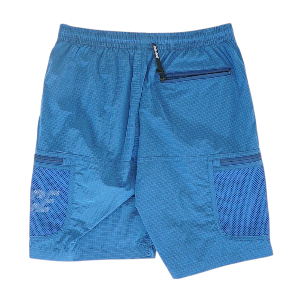 Blue Check Active Shorts
