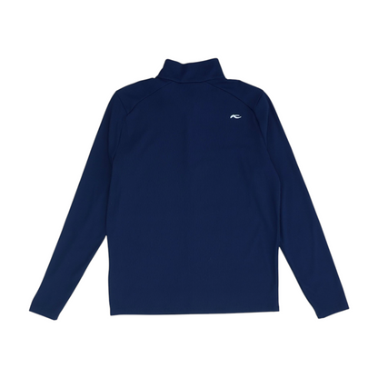 Navy Solid 1/4 Zip Pullover
