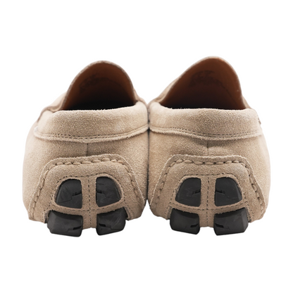 Beige Slip-On Dress Shoes