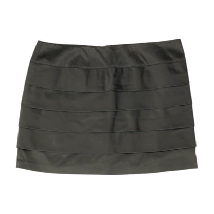 Black Solid Mini Skirt