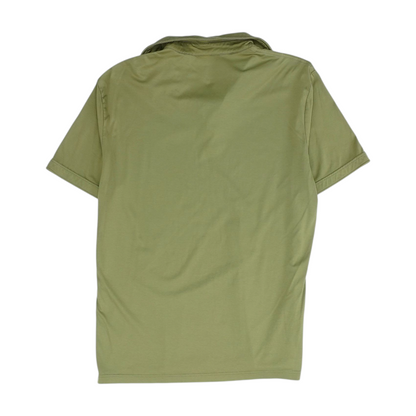 Green Solid Short Sleeve Polo
