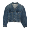 Blue Solid Denim Jacket