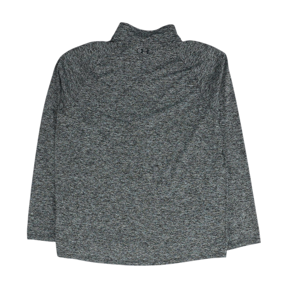 Black Abstract 1/4 Zip Pullover