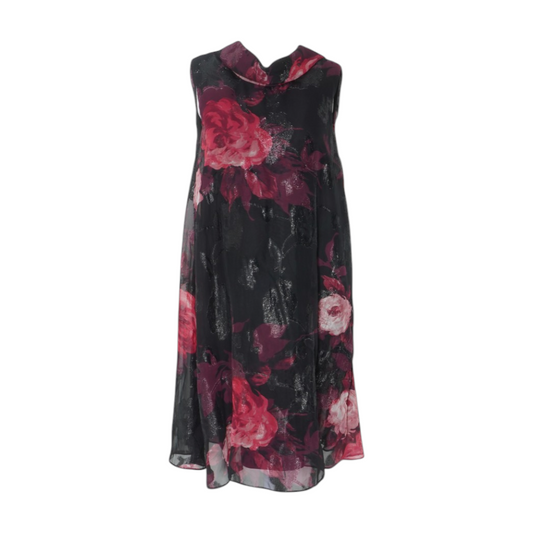 Black Floral Mini Dress