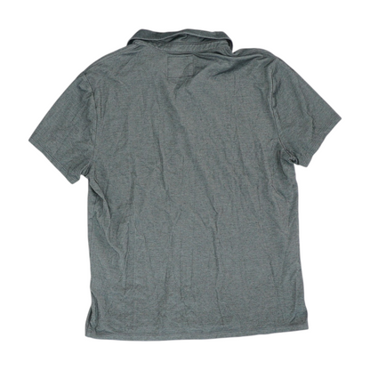 Gray Solid Short Sleeve Polo