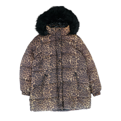 Brown Plus Animal Print Jacket