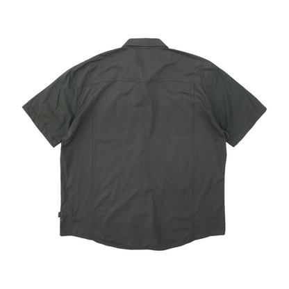 Charcoal Check Short Sleeve Button Down