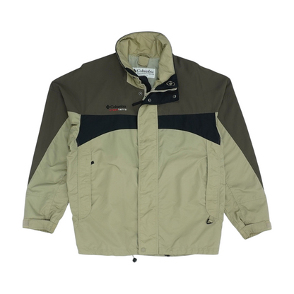 Green Solid Rain Jacket