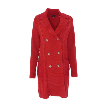 Red Cardigan Sweater
