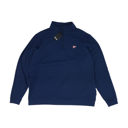 Navy Solid 1/4 Zip Pullover