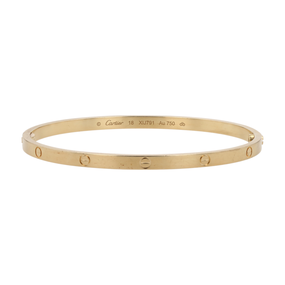 Cartier 18K Yellow Gold Bangle Bracelet – Image 1