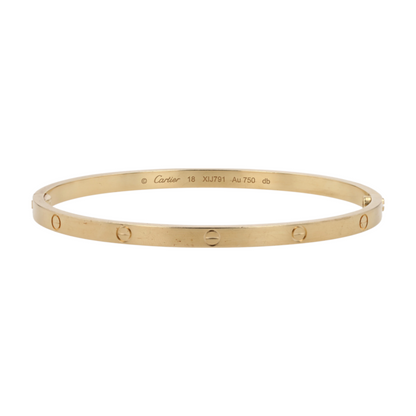 Cartier 18K Yellow Gold Bangle Bracelet – Image 1