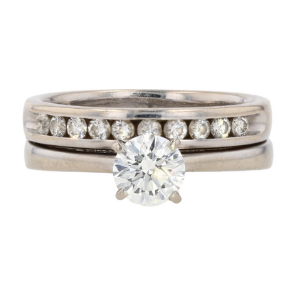 Shane Co. 3/4 ctw 14K White Gold Diamond Engagement Ring – Image 1