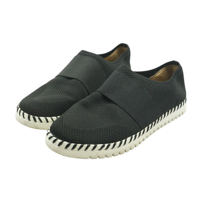 Savvy Black Slip On Athletic Shoes