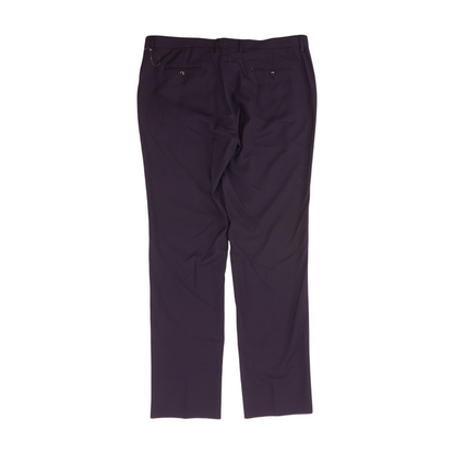 Purple Check Regular Pants