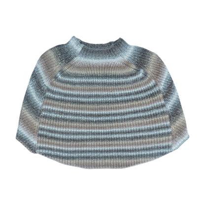 Brown Striped Pullover Sweater