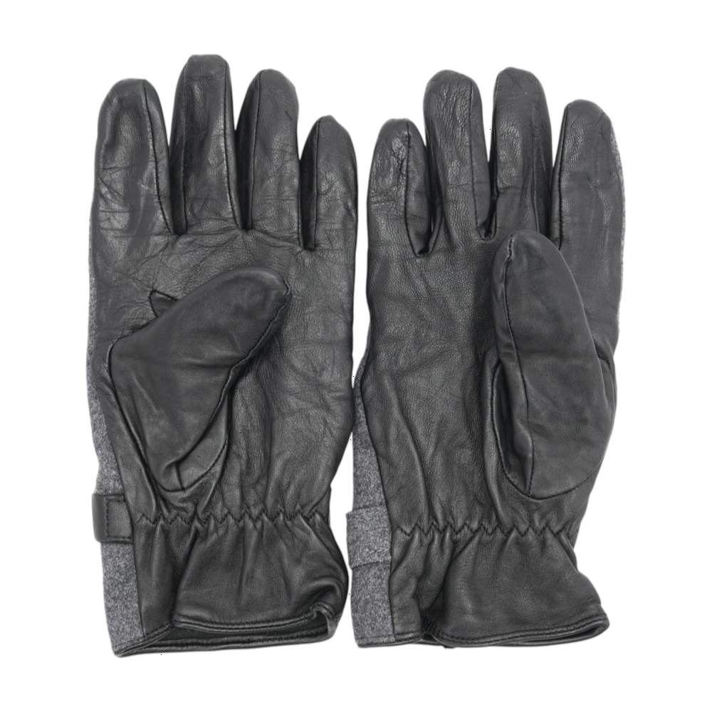 Black Leather Gloves