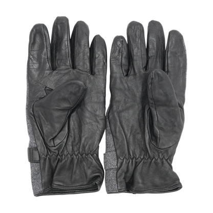 Black Leather Gloves