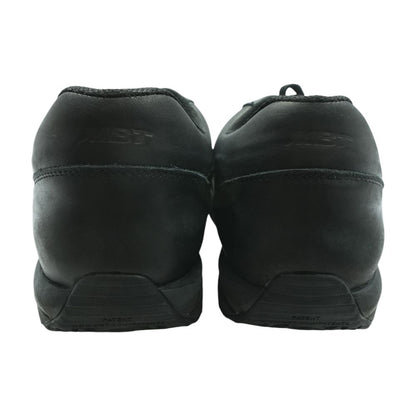 Nafasi 5 Nappa Black Leather Low Top Athletic Shoes