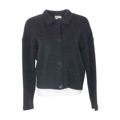 Charcoal Cardigan Sweater