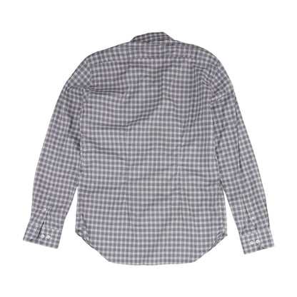 Purple Check Long Sleeve Button Down