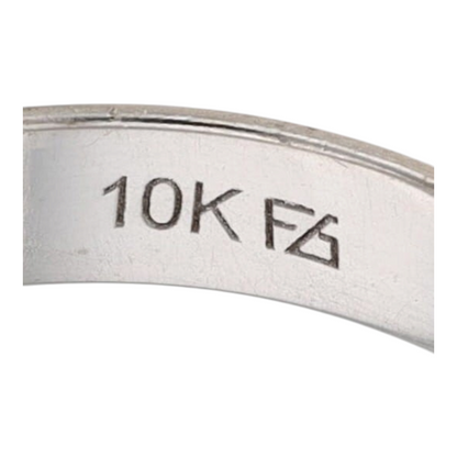 10K White Gold Band