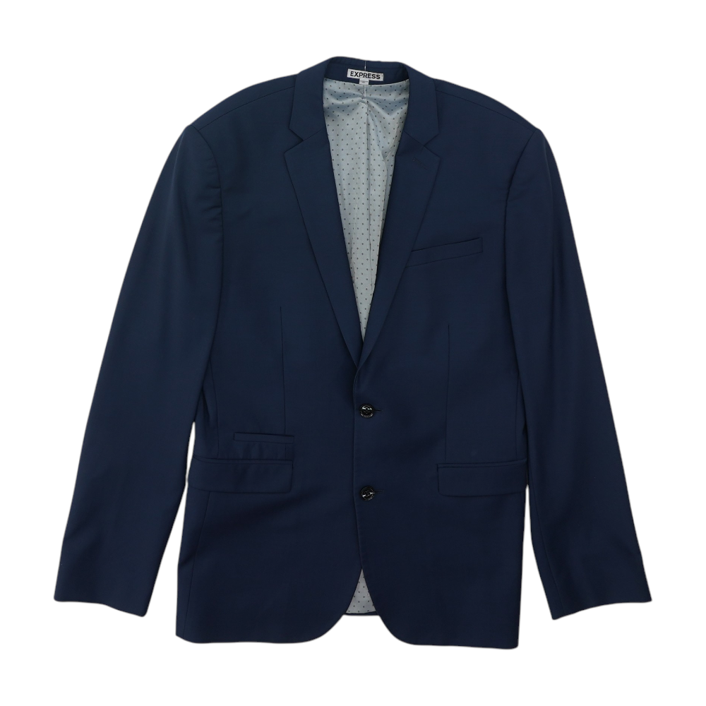 Navy Solid Suit Jacket